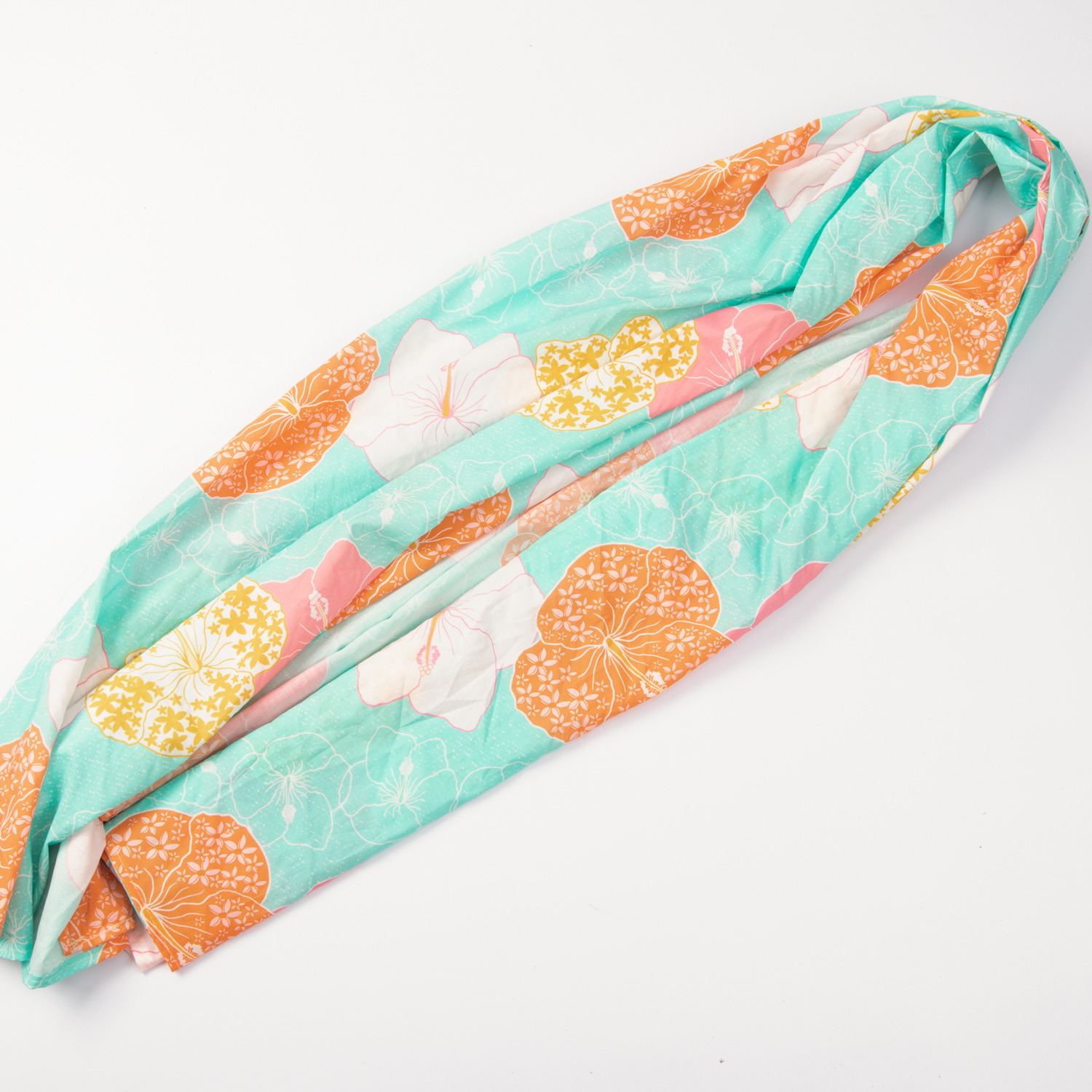 Customized floral design printed cotton voile fabric for scarf