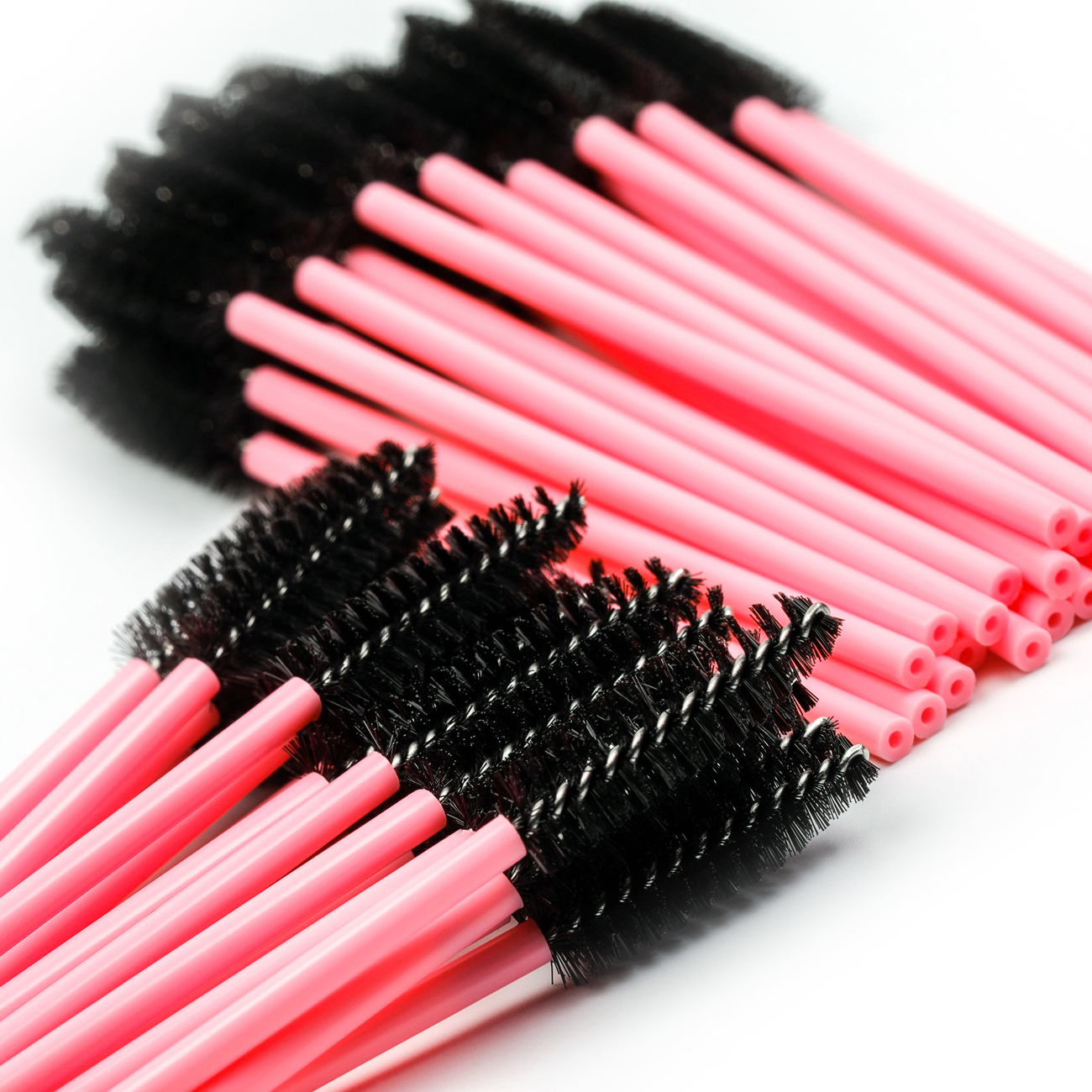 Wholesale price 50pcs eyelash extension brush Disposable Make up Brush Eyelash brush