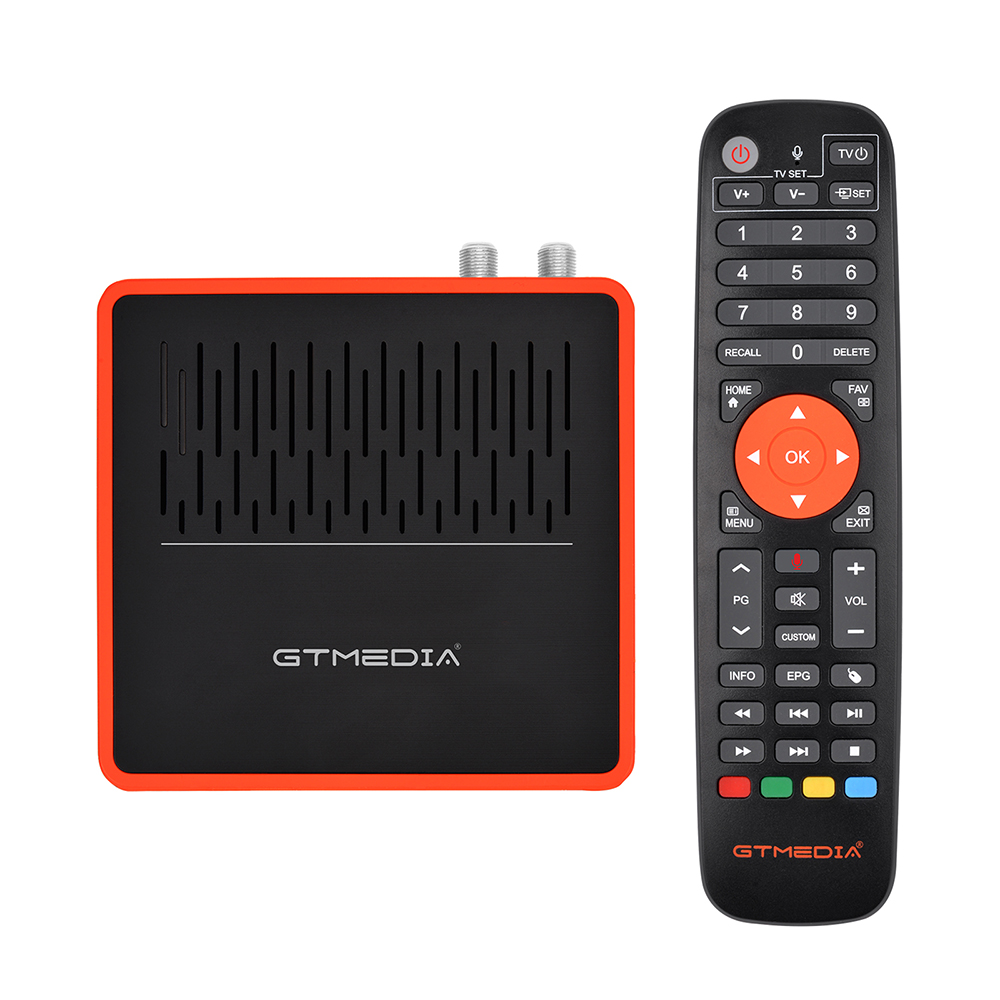 GTMedia GT комбинированные двойные-core 4K DVB-S2/T2/C ТВ приставка Android 9,0-цифра спутниковый телевизионный ресивер декодер с поддержкой Wi-Fi BT4.1 эмалированный около Голосовое управление