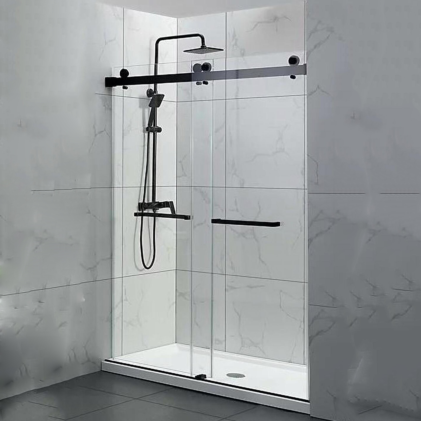 Aquacubic Korea Popular Multi Function Stylish Bathroom glass Sliding Shower Room