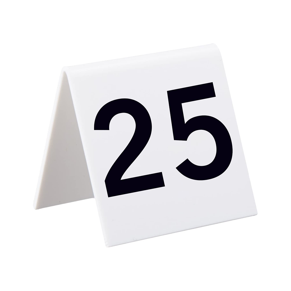 Custom Double Side Plastic Table Numbers Perfect for Restaurants Establishments Special Events or Function