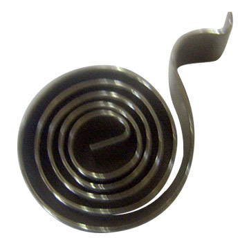 Retractable clock coil spring