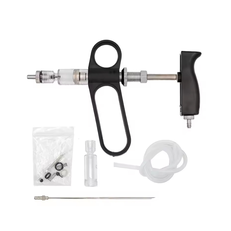 1ml/2ml continuous syringe Veterinary adjustable continuous syringe Injection equipment with handle design