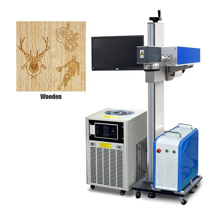 Gainlaser 3 Вт УФ лазерная маркировочная машина 3 Вт 5 Вт 10 Вт УФ летающая лазерная маркировочная машина для маркировки производственной линии