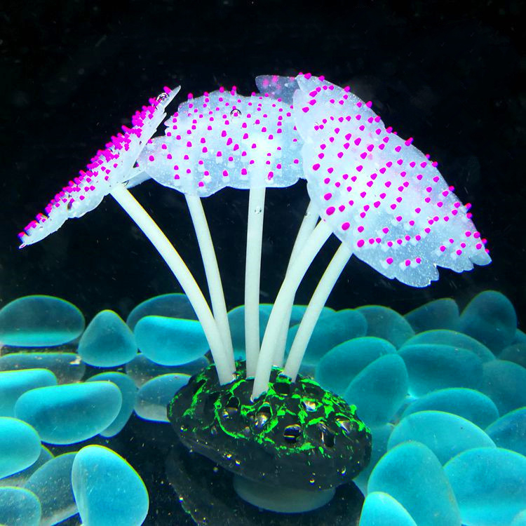 Аквариум светящееся моделирование украшение растений морской Anemone аквариум высокое оборудование искусственные аквариумные растения рыболовные аксессуары