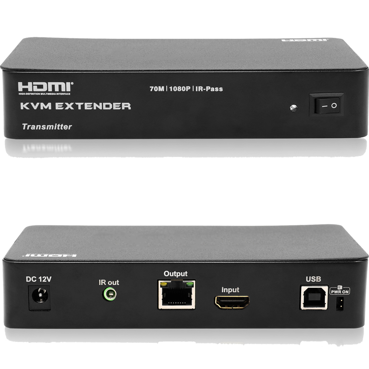 Support USB 1.1 1080P@60Hz 70M HDMI KVM Extender