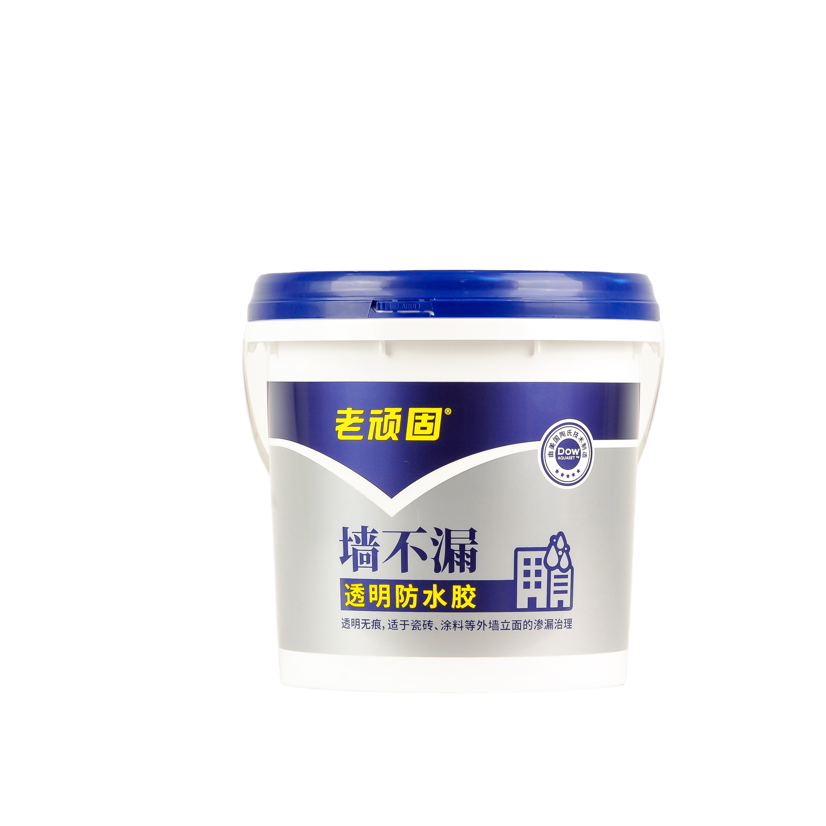 Industrial grade acrylic non-toxic wall using transparent waterproof membrane waterproof coating
