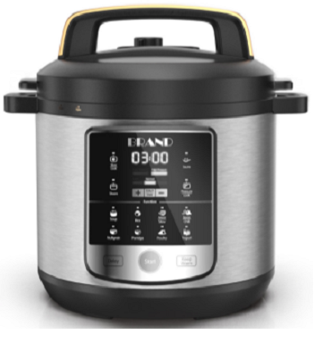 ZS-PC06KH 4L,6L,8L,10L,12L,LCD электрическая скороварка, алюминиевая кастрюля, одна антипригарная ручка, кромка, позолоченная плита