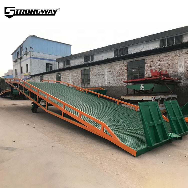 10-тонная электрическая портативная гидравлическая грузовая рампа strongway для вилочного погрузчика