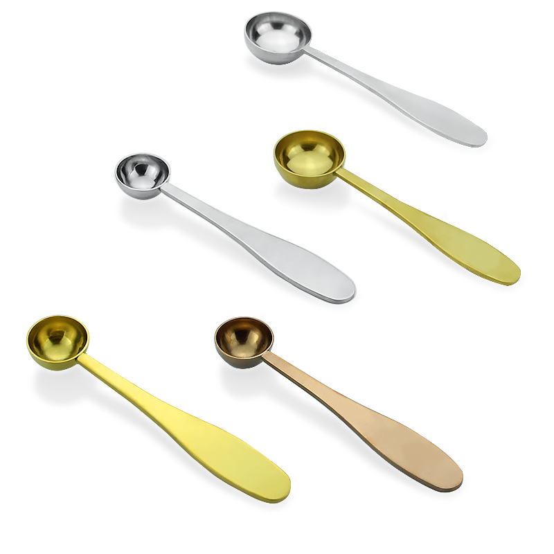 Kitchen measuring gadgets teaspoon matcha gold spoons set coffee stainless steel measuring spoon