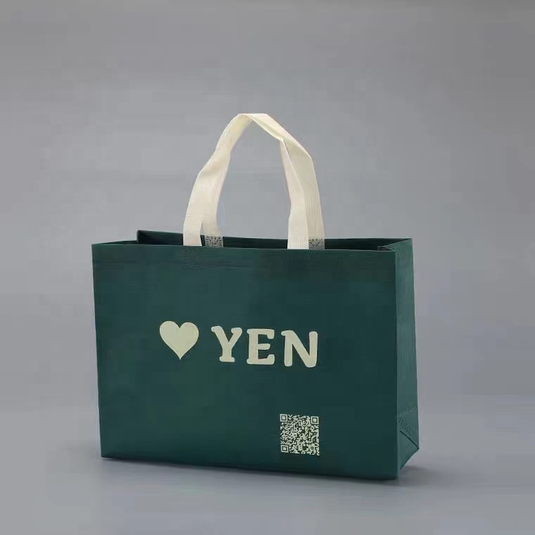 Custom Eco Friendly Recycle Reusable Supermarket Shopper Packaging PP Laminated Non Woven Shopping TNT Bag