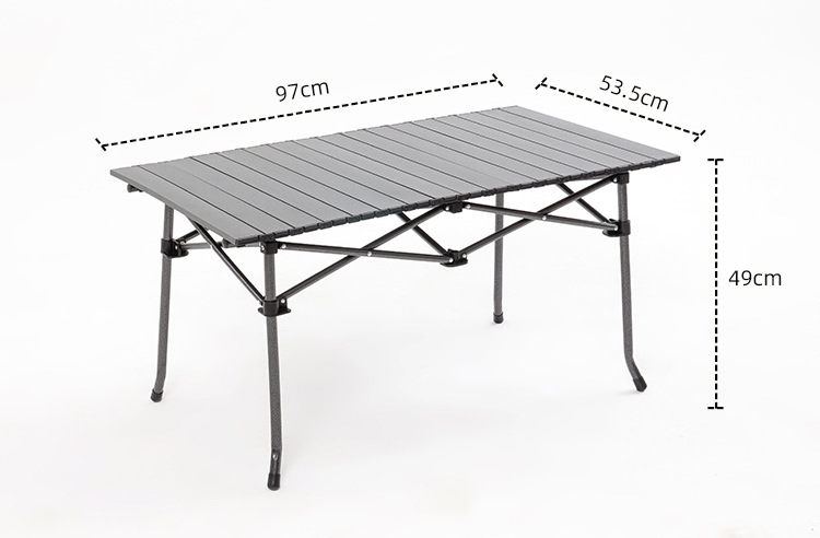 Factory Outdoor Table And Folding Chair Portable Aluminum Camping Picnic Table Chair Set