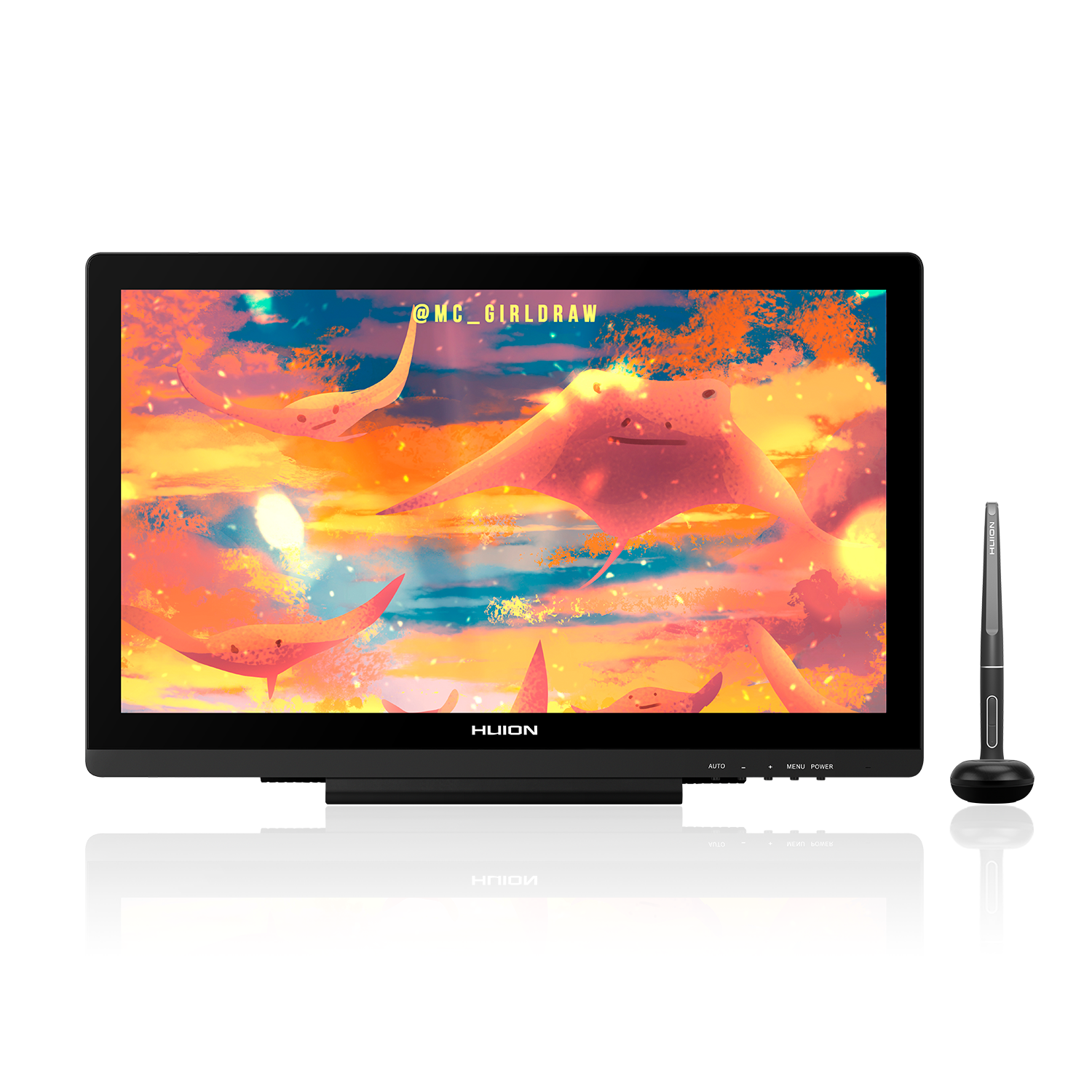 HUION KAMVAS GS1901 19,5 Дюймов Полное ламинирование IPS графика чертеж планшет монитор