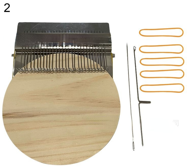 Small loom speedweve weaving tool metal DIY textile tool