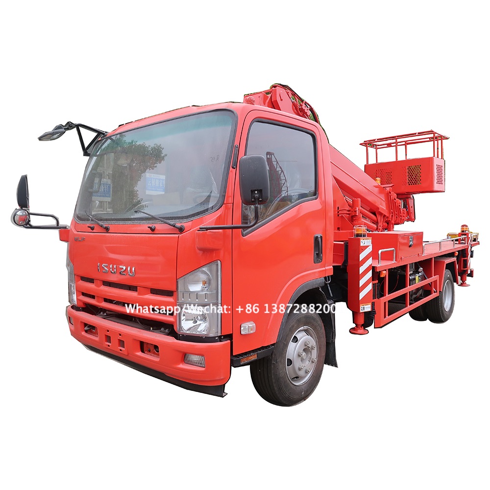 factory selling japan brand 4X2 LHD rotation 360 degree bucket 16m 14m 12meters high altitude operation truck