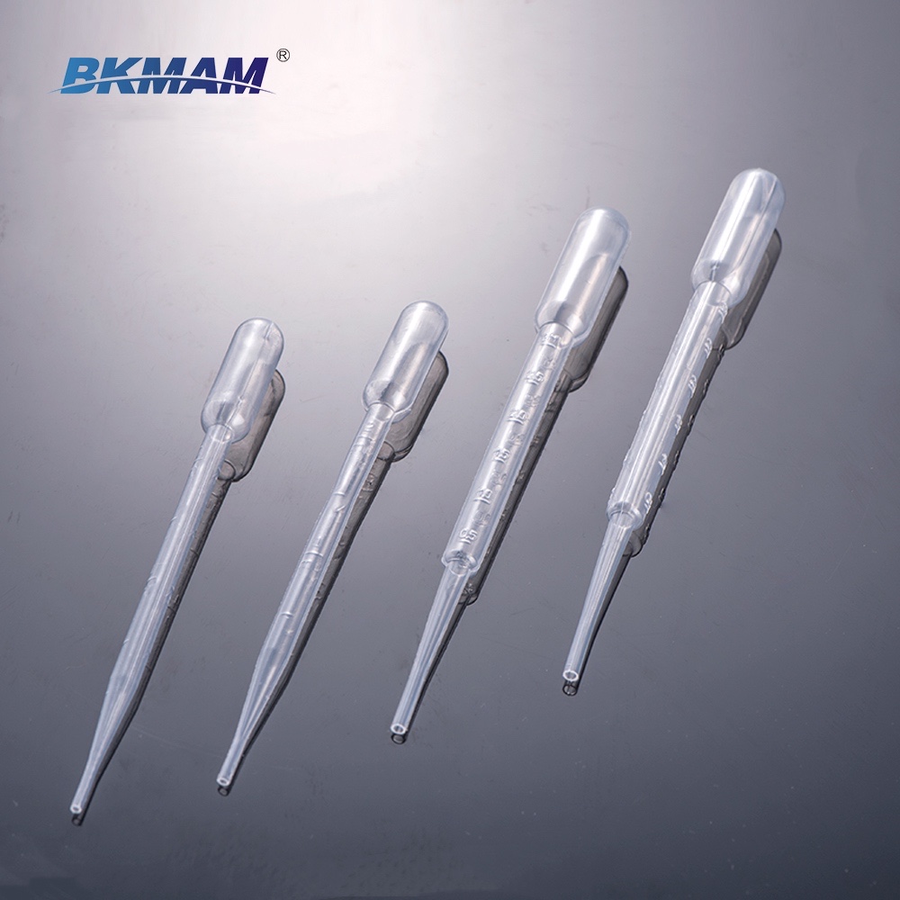 China Manufacturer LDPE Plastic Pasteur Dropper 1ml 2ml 3ml 5ml 10ml Pipette Dropper With Clear Graduations