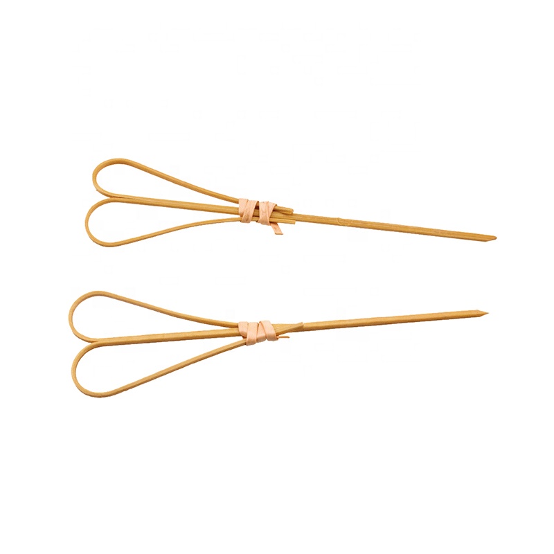 Party serving disposable food grade heart bamboo cocktail swizzle sticks