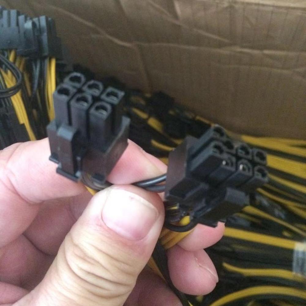 PCIe 6 Pin к двойному 8 Pin 6 + 2 Pin Разъемы Графический кабель для материнской платы