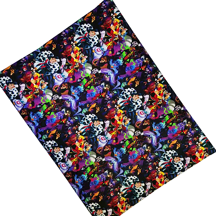Halloween day Digital Printed pure Fabric 100% Cotton plain woven Poplin Custom printed Woven cotton Fabric for baby clothing