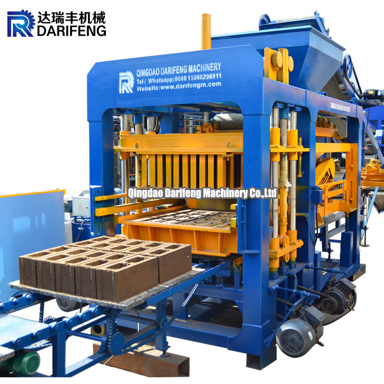 Automatic Concrete Hollow Brick Making Machine, Solid Paving Block Machine, Production Line, QT10-15