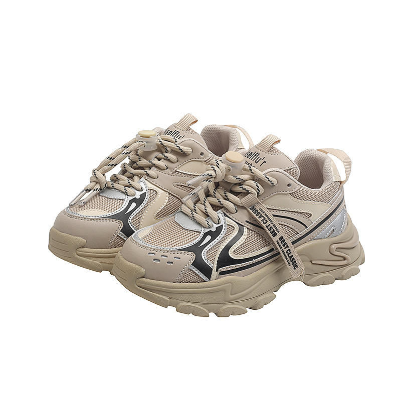 Unisex-Child Chunky Sneakers for Boys Girls Toddler Little Big Kids Lace-Up Trainers Children School Sports Casual Running Shoes
