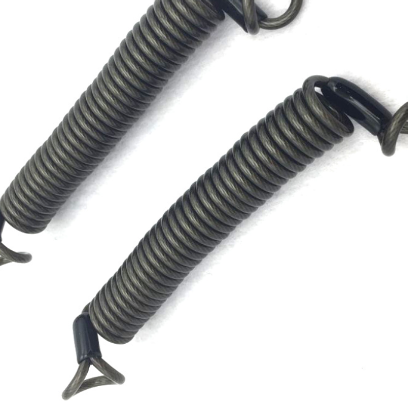 Wholesales Galvanized Spring Tool Steel Cable Coil Lanyard Plastic Safety Spring Rope With Swivel Hook