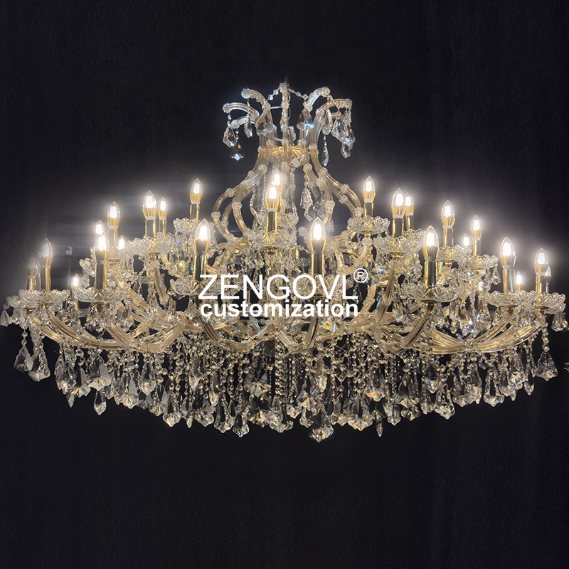 ZENGOVL Custom Candle chandelier Maria Theresa k9 crystal chandelier buy chandelier lighting