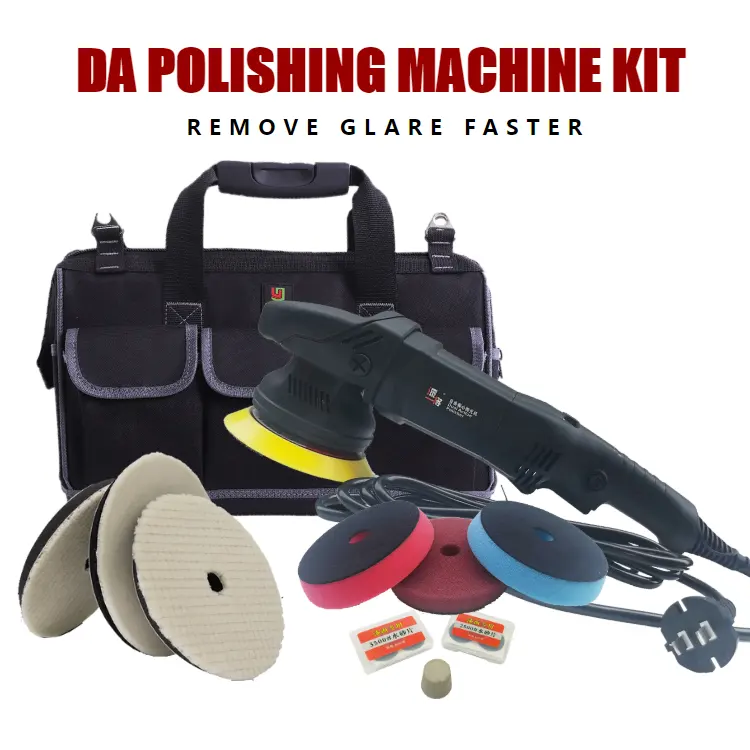 110V/220V car polishing machine 15mm DA vibration polishing machine equipment vertical horizontal polisher kit
