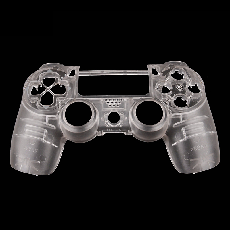 ABS прозрачный корпус корпуса КОРПУСА Чехлы для PS4 беспроводной контроллер передних ракушек для Dual Shock 4 игровой контроллер