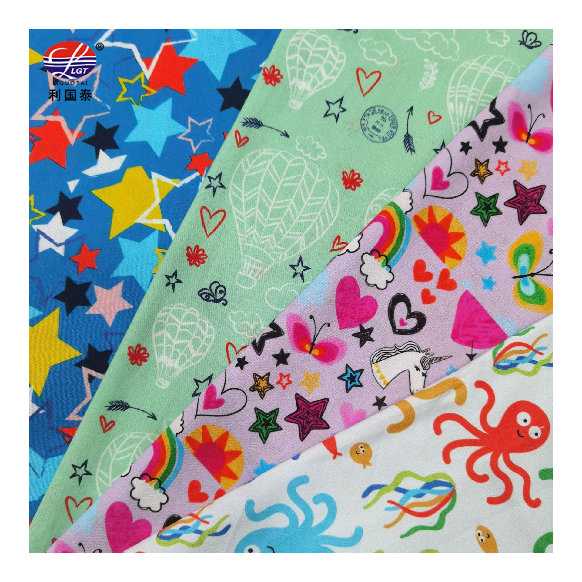 All cotton digital printing custom full cotton poplin digital printing digital direct injection pattern custom pattern