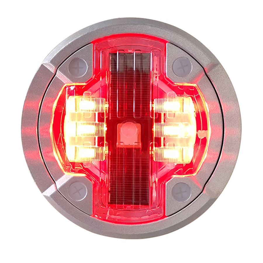 Traffic Safety Product Double Sides LED Replaceable Embedded Road Maker IP68 Aluminum Solar Road Stud