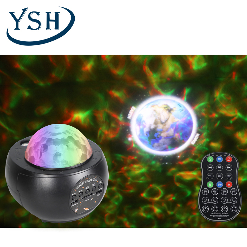 YSH мини 9 планет светодиодный Звездный ночник музыкальный динамик небо Звезда проектор свет TF карта для комнаты украшение детская Лунная лампа