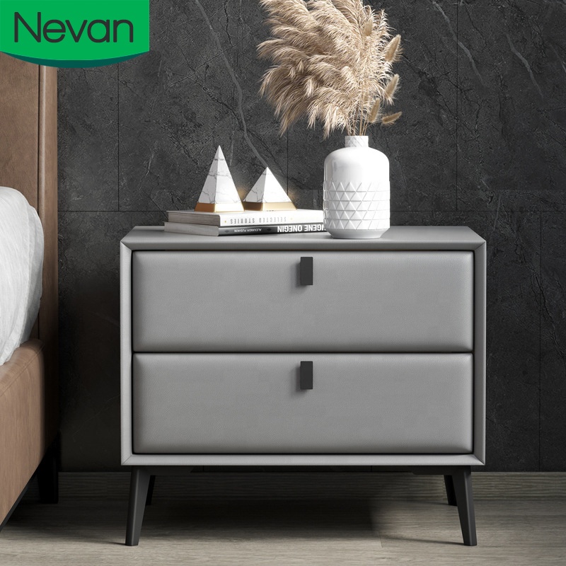 bedroom furniture gray modern contemporary luxury nightstand beside table with organizer storage