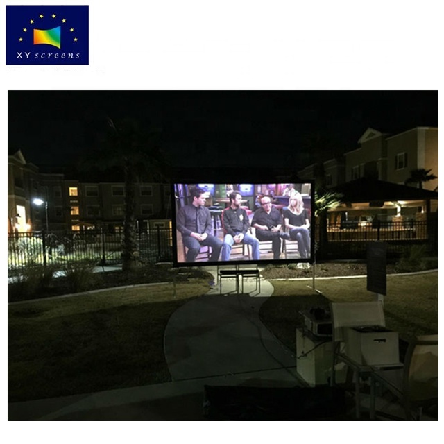 Экран заднего проектора XYScreen 1080p с напольной подставкой, экран для проектора заднего вида 120 дюйма 150 дюйма 180 дюйма 4:3/16:9 для заднего двора, экран для фильмов