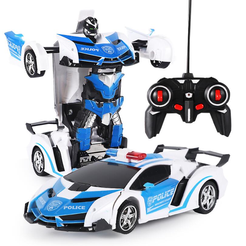 Масштаб 1:18 игрушечный трансформатор автомобиль с дистанционным управлением трансформация автомобиль игрушка с подсветкой