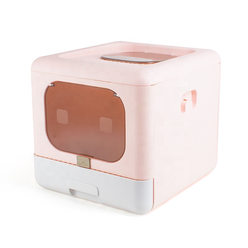 2021 New design foldable Drawer type Cat Litter Box Pet Cat Toilet