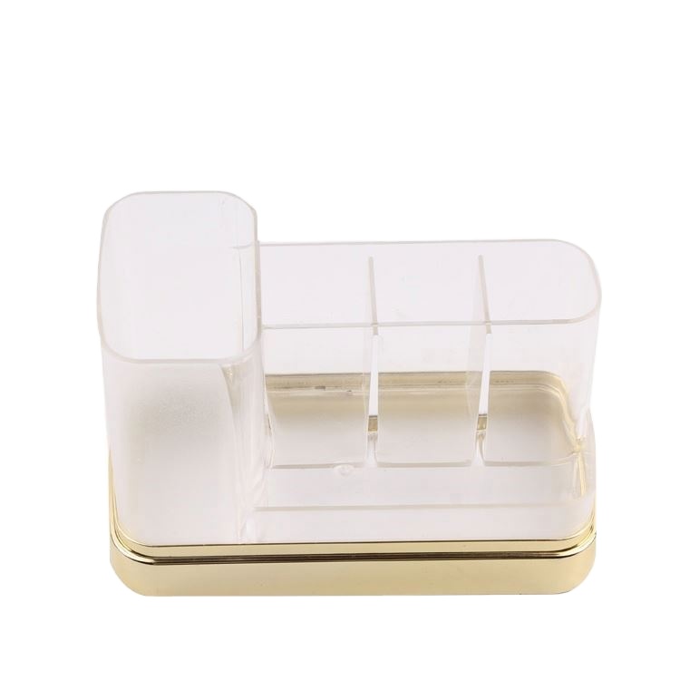 High quality make up store mini cosmetic case luxury brush makeup display organizer