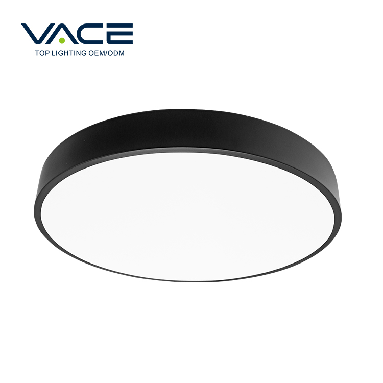 Acrylic Diffuser IP20 Wrought Iron Paint Frame 5CM Height 12W Diameter 230X50MM Colorful LED Ceiling Light For Home