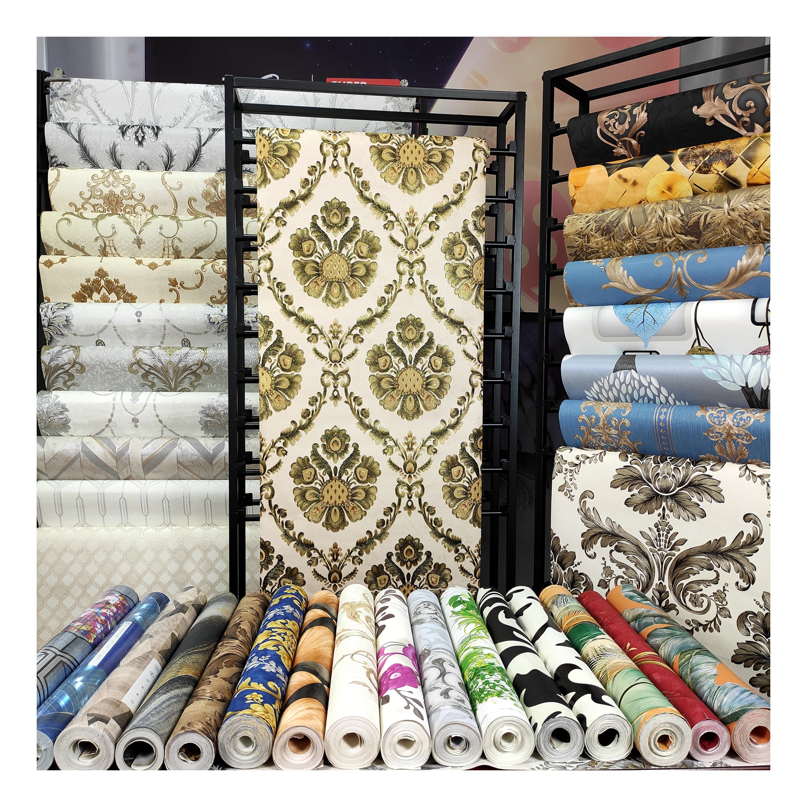 2021 New designs Luxury living room 3d wallpaper, pvc wallpapers/wall coating
