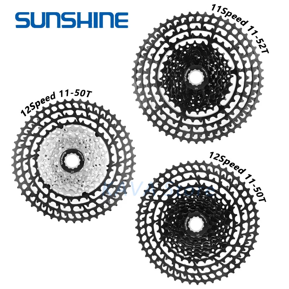 SUNSHINE 11/12 скоростной Сверхлегкий маховик для горного велосипеда 11-50/52T кассета свободного колеса велосипедная часть для Shimano