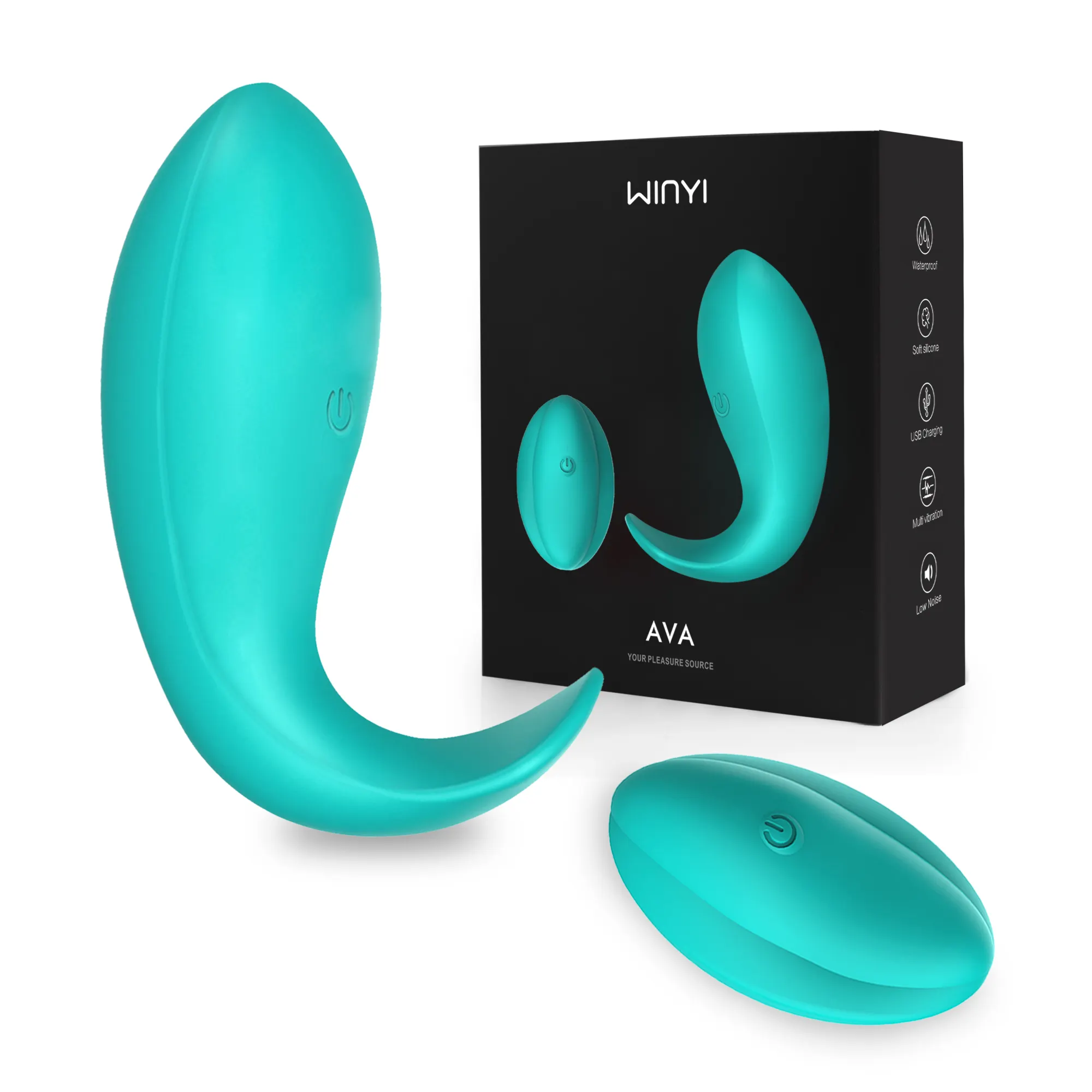 Winyi Sex Toy 10 Speeds C Shape Women Wearable Panties Vibrator Massager Remote Control Clitoral Stimulator Wear A Vibrator