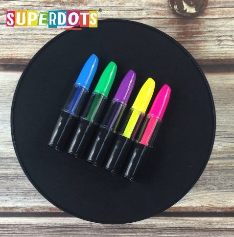 Радуга CH-6238 губная помада shaped Highlighter маркер ручка, милый дизайн с отличной письменной производительностью