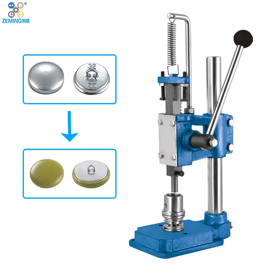 High Quality Manual Hand Press Fabric Covered Button Making Machine