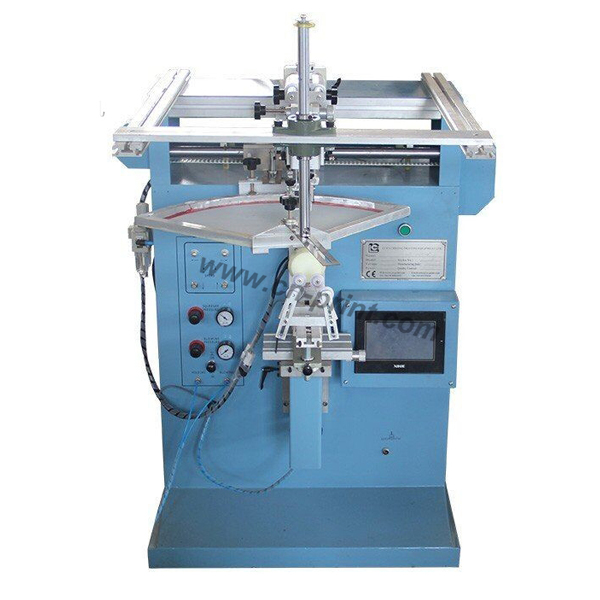 servo system plastic glass paper cup screen printing machine semi automatic