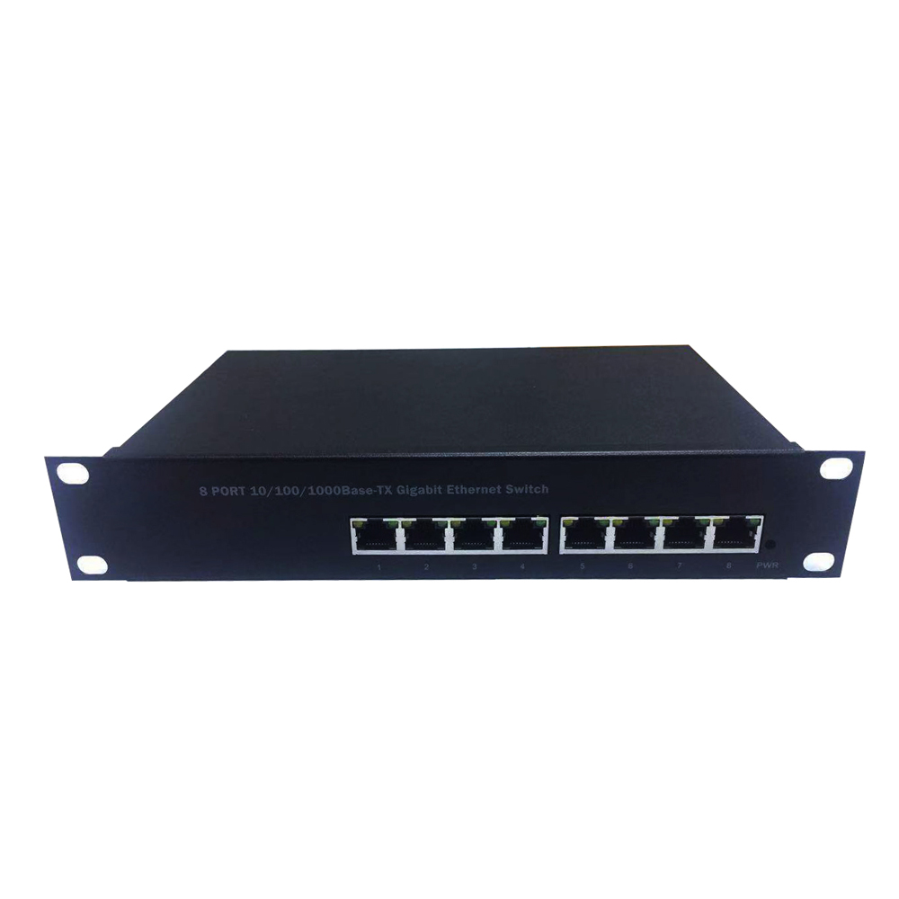 10inch Mini rackit 8port gigabit unmanaged poe switch