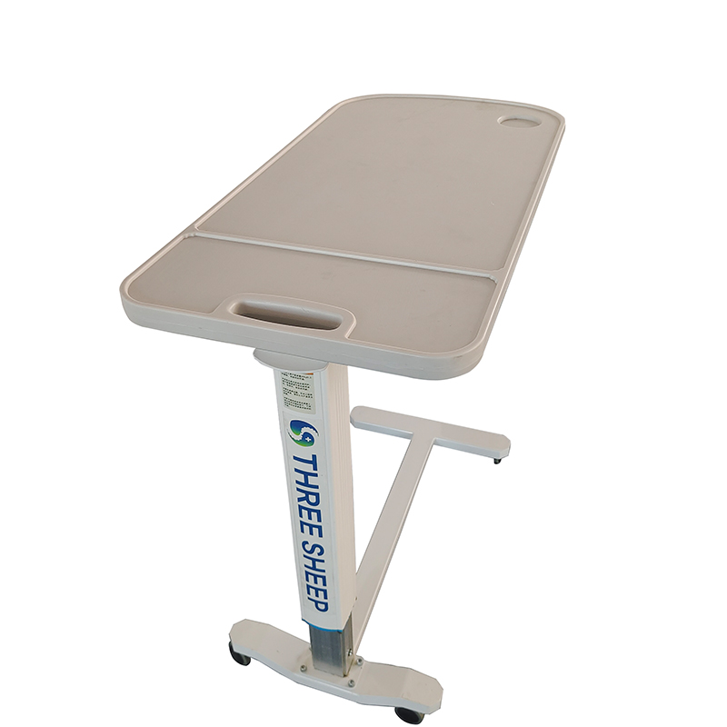 High quality medical mobile table with wheels, bedside table can enhance hospital nursing bed and dining table