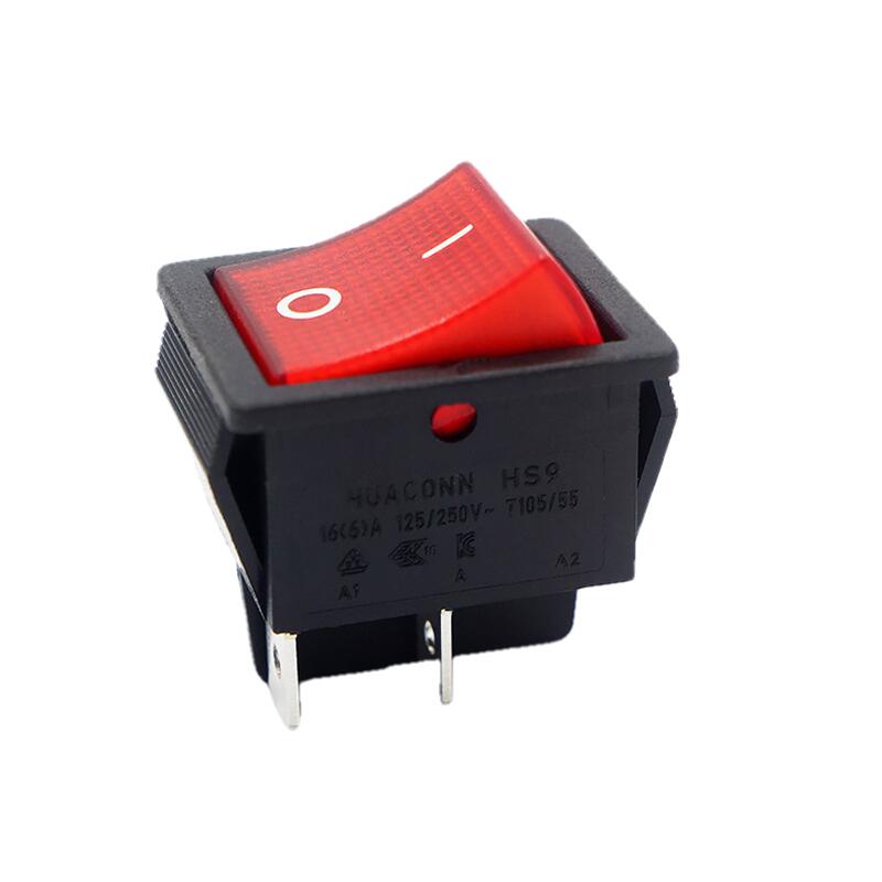Большой ток KCD4 кулисный переключатель KCD4-201N 4 pin ВКЛ/ВЫКЛ 30A/250V перекидной выключатель с точечной светодиодной lanp