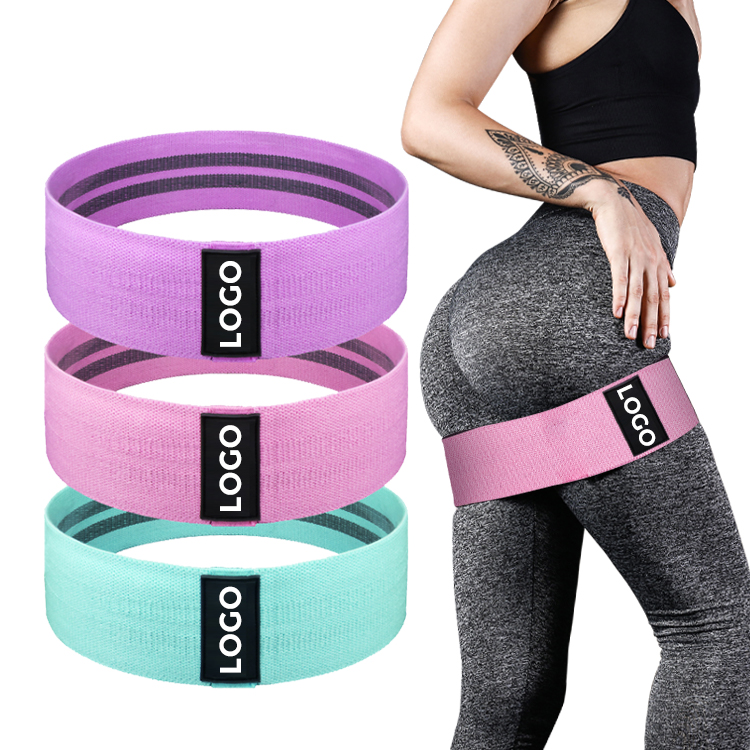 Factory Directly Wholesales Exercise Fitness Hip Booty New Fabric Resistance Bands