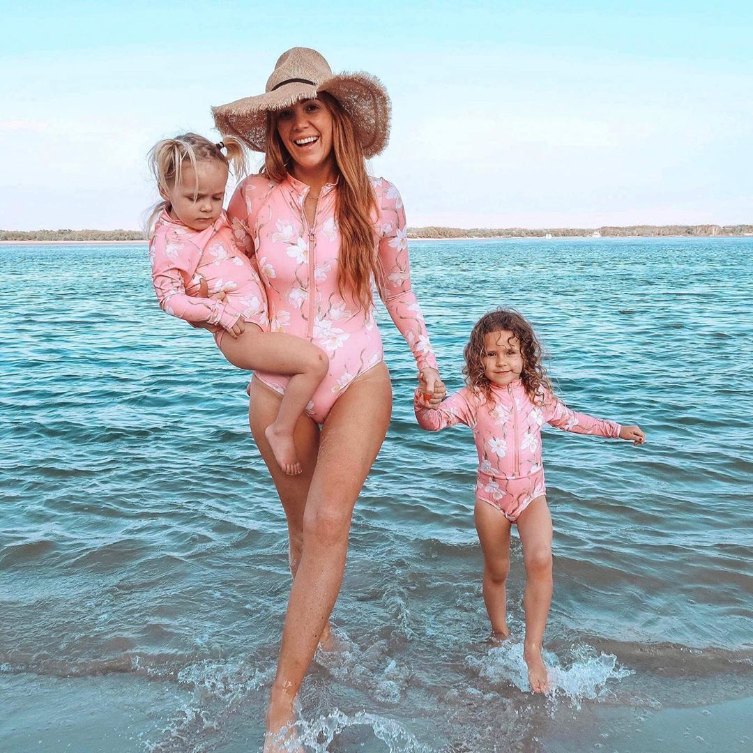 Mother Daughter Matching Mom Child Kid Swimsuit Family Mommy And Me Swimwear