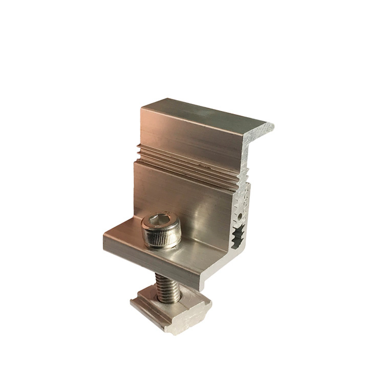 35mm 40mm adjustable solar end clamp for module installation